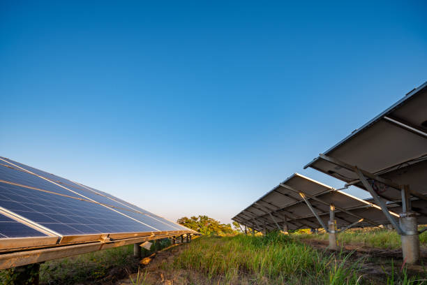 istock Solar panels and wind power generation equipment 1743947069