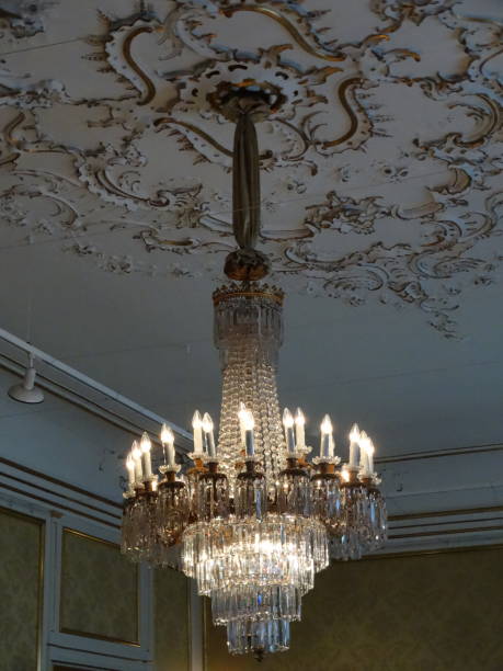 istock Classic chandelier living room lamps 1743979215
