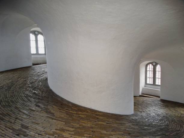 istock Interior of circular building with slope 1743979780