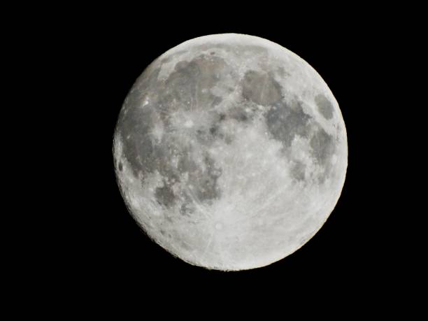 istock Image of the moon on a summer day 1743982541