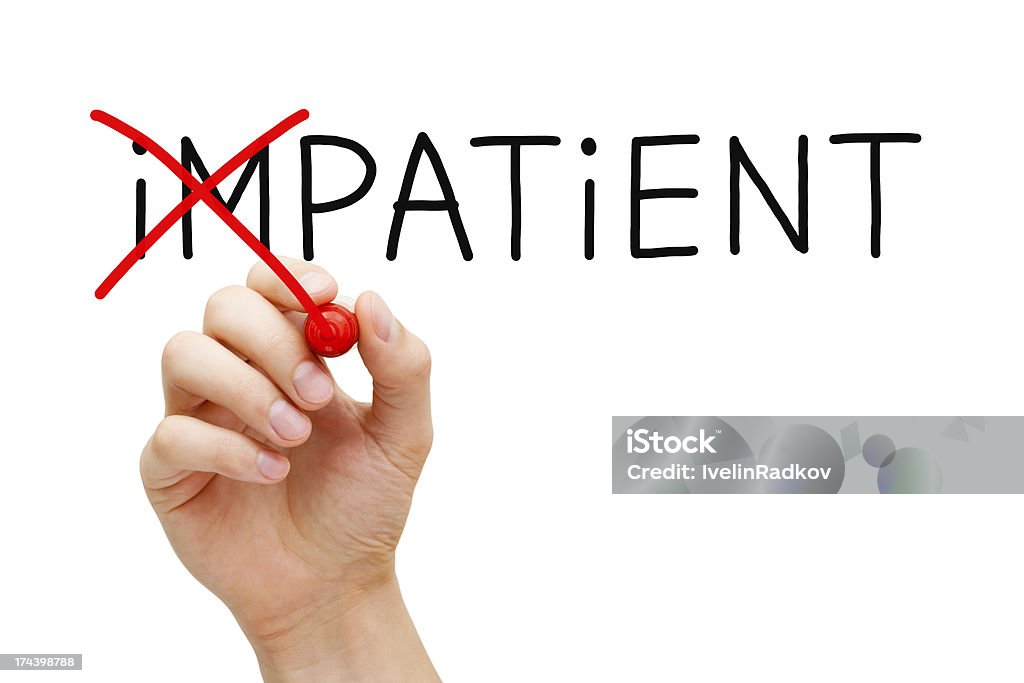 Paziente non Impaziente - Foto stock royalty-free di Adulto
