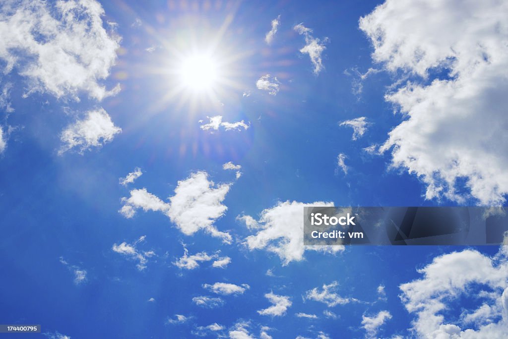 Céu com sol de Verão - Royalty-free Ao Ar Livre Foto de stock