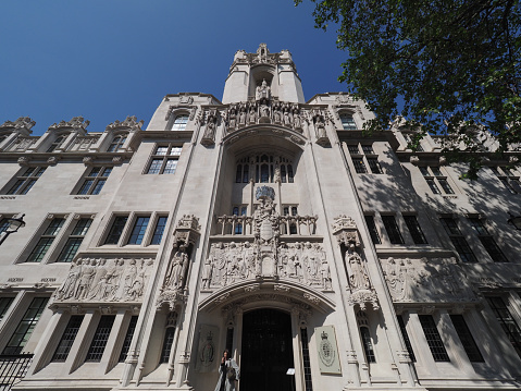London, UK - June 08, 2023: The Supreme Court of the United Kingdom Middlesex Guildhall