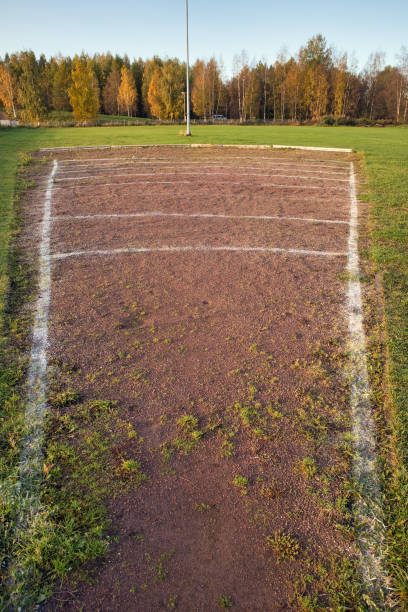 istock old shot put pit lines on an athletics track outdoors 1744026100