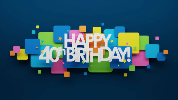 istock 3D render of HAPPY 40th BIRTHDAY! 1744032214