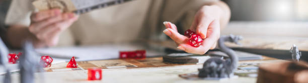 istock Role playing tabletop and board game hobby concept banner size background 1744033821