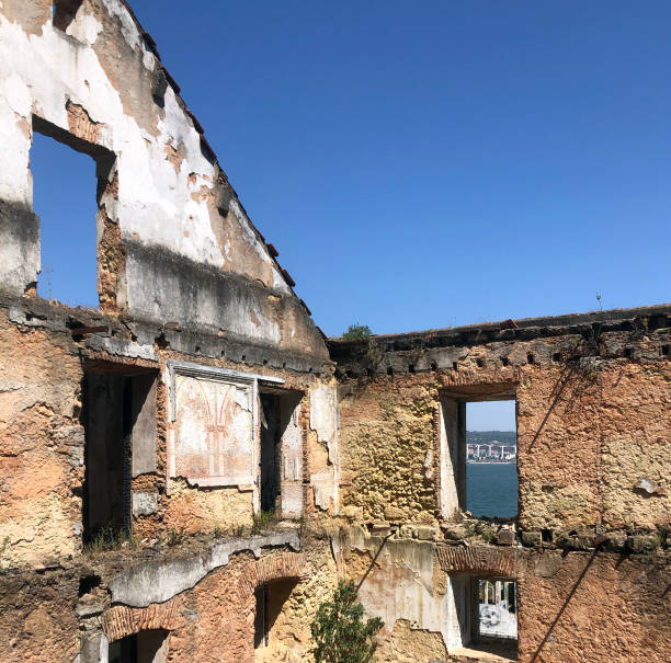istock Inside the ruin of a burned out building 1744035540