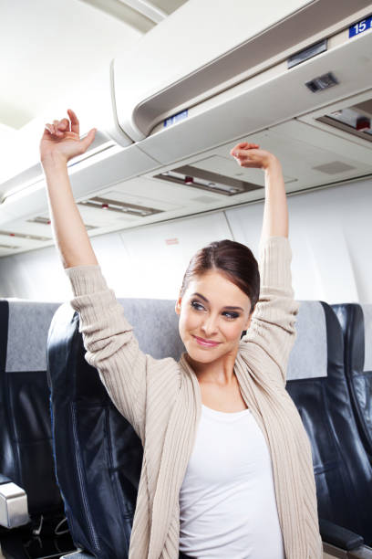 istock Woman on an airplane 174403975