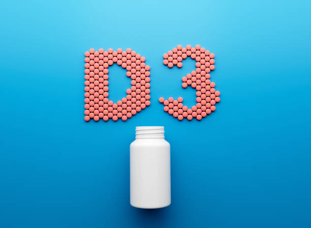 istock 3d Empty White Pill Bottle With D3 Text Made Of Rounded Vitamin D3 Tablets 3d Illustration 1744064110