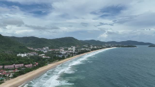 Aerial Video Karon Beach In Phuket, Thailand