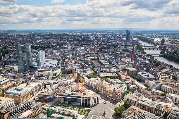 istock aerial view of Frankfurt 174409111