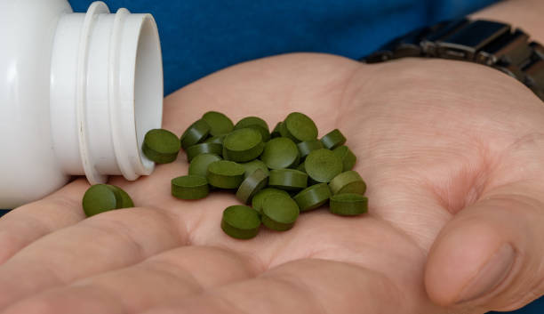 istock Take dietary supplements, swallow in handfuls 1744118209