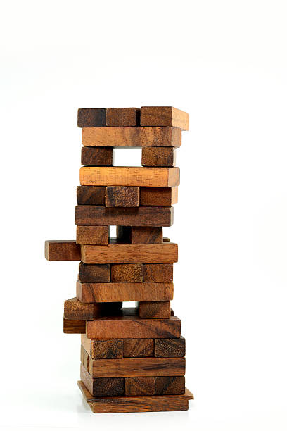 istock Blocks of wood, isolated. Conceptual. 174413070