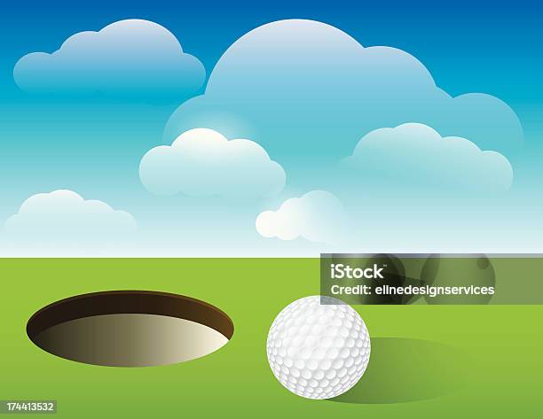 Golf Background Putting Green Stock Illustration - Download Image Now - Golf, Hole In One, Invitation