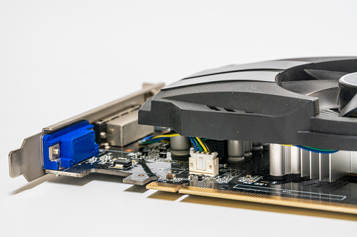 Computer graphics card isolated
