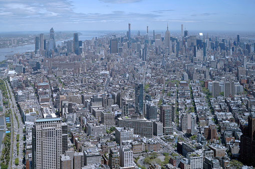 View of New York skyscrapers - Manhattan