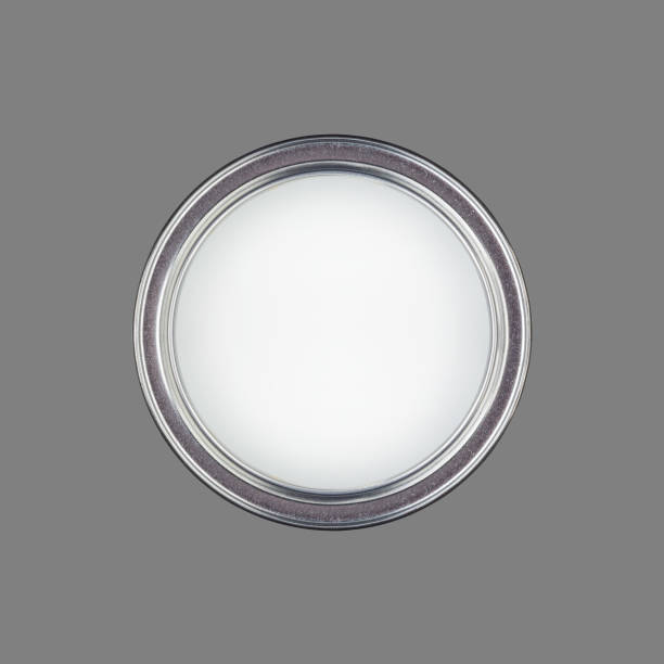 istock open can with white paint isolated on grey background top view 1744175131