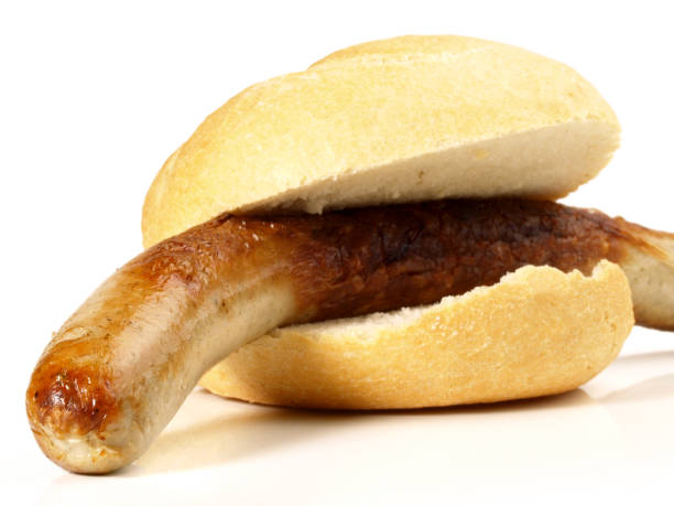 istock German Sausage in a Bun - Isolated 1744204290