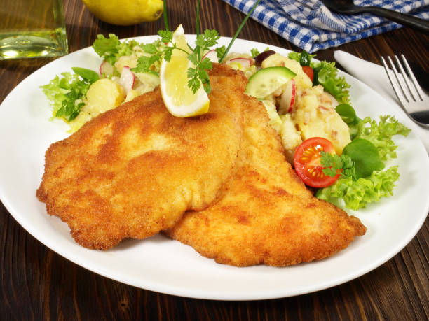 istock Breaded Schnitzel with Potato Salad 1744207847