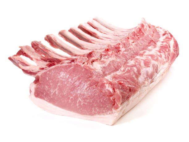 istock Pork Meat - Loin with Bones - Isolated 1744209515