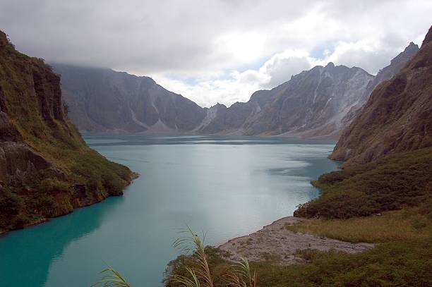 istock Volcano Pinatubo blue lake, Philippines 174421376