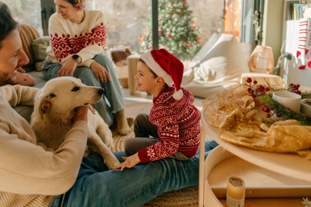 istock Magic moments on Christmas day 1744214857