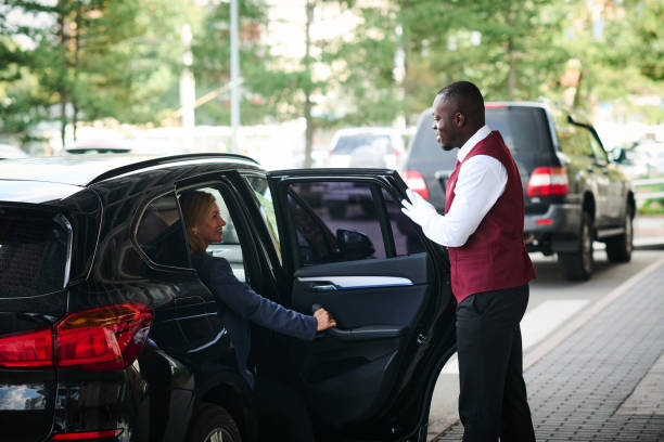 istock Doorman meeting the guest outside 1744227788