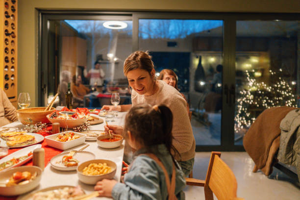 istock Multigenerational family having a Christmas dinner together 1744236921
