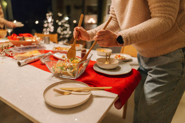 istock The last preparations before Christmas dinner party 1744241561
