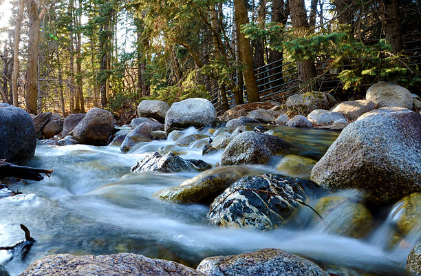 River and Rocks stock photo