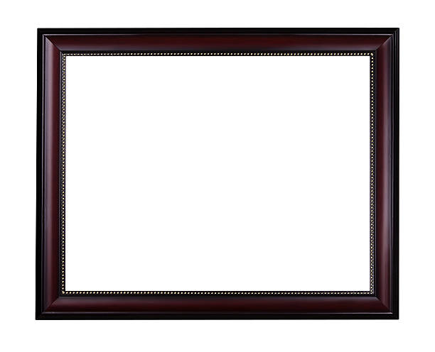 istock Wooden mahogany picture frame 174426813