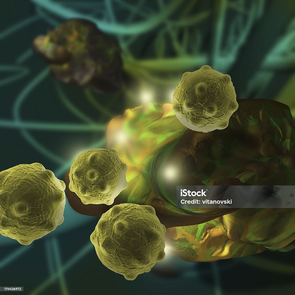 Wolke micro organizm - Lizenzfrei Bakterie Stock-Foto