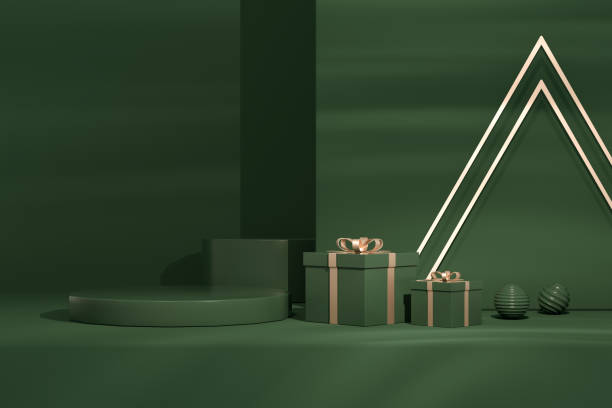 istock Christmas New Year Concept 3D 1744271436