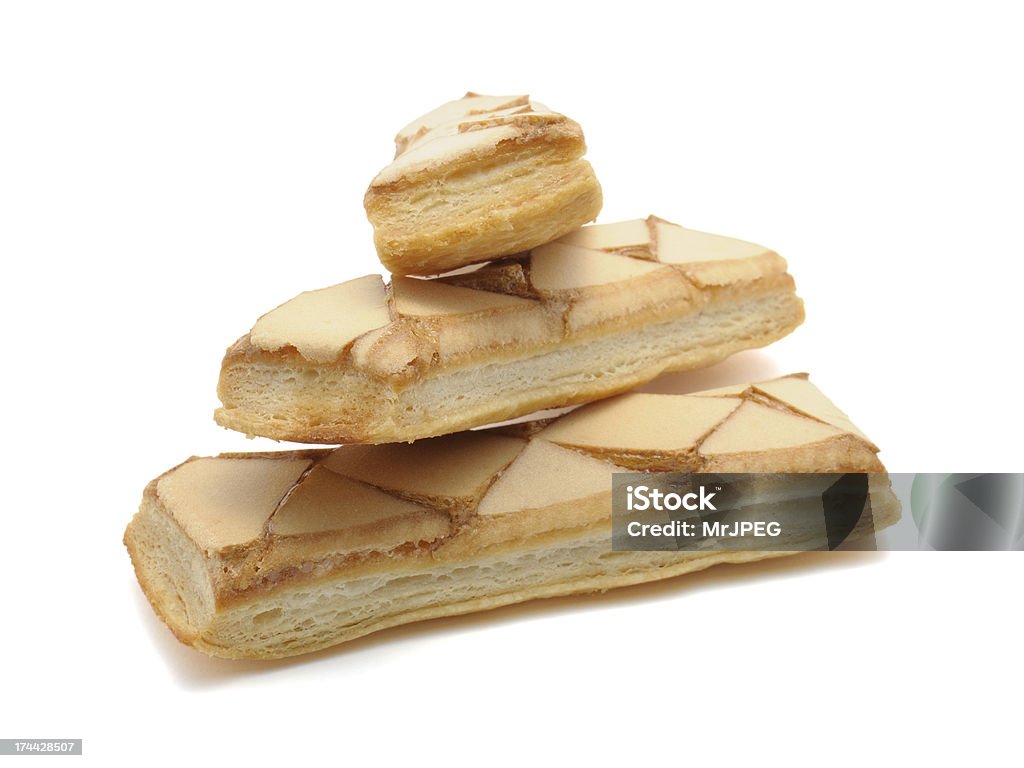 Massa Folhada Biscoitos de Leite com Cobertura Glacê - Royalty-free Assado no Forno Foto de stock