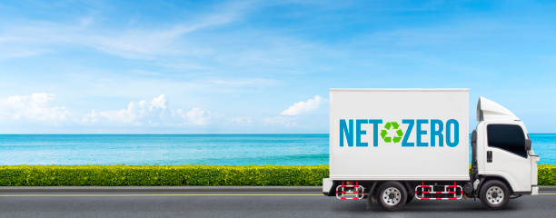 istock Environmentally responsible shipping industry with the concept of zero waste 1744292175
