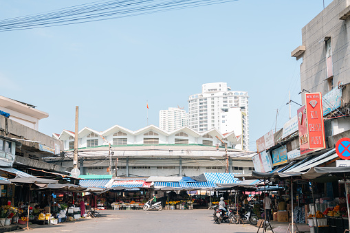 Nha Trang, Vietnam - November 2, 2022 : Cho Dam market, old traditional local market