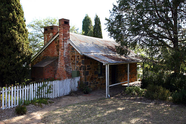 Heritage Listed Brick Cottage stock photo