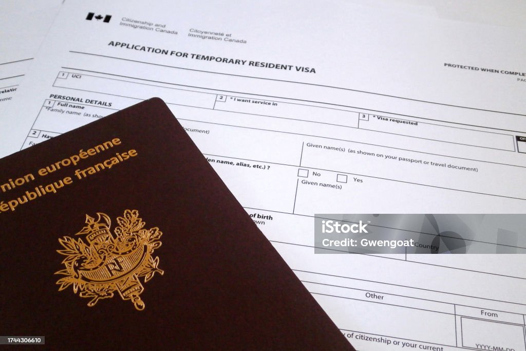 Canadian Application Form To Obtain A Temporary Resident Visa Stock Photo Download Image Now canadian-application-form-to-obtain-a-temporary-resident-visa-stock-photo-download-image-now