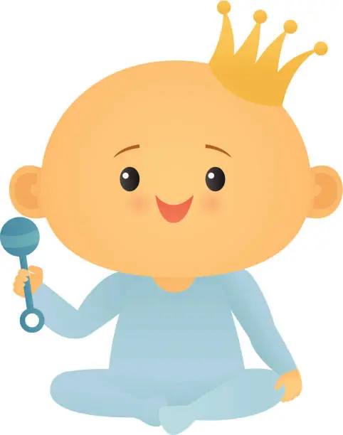 Vector illustration of Royal Baby (Boy)