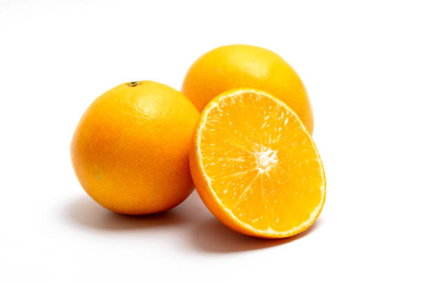 Studio Photography of Oranges on White Background