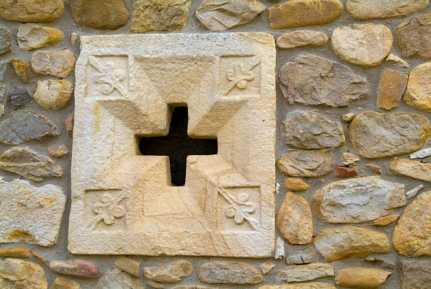 istock Monolithic window in Cerecera, Rasines Cantabria. Spain. 174435436