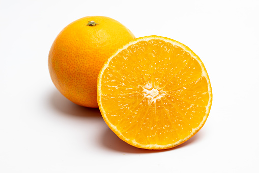 Studio Photography of Oranges on White Background