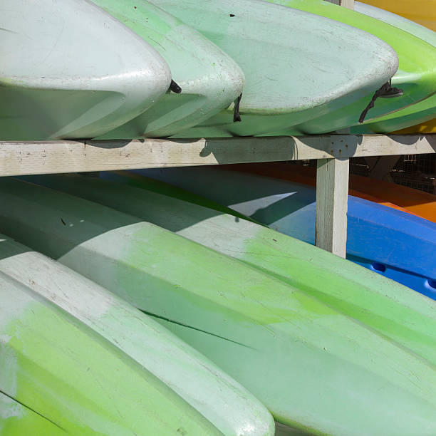 istock Stowed Canoe Boats 174437386