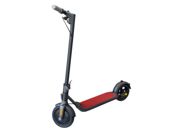 istock Electric Scooter Isolated on a white background. Eco alternative transport. Kick scooter. 1744377630