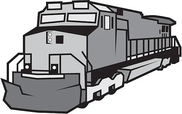 Vector illustration of Train Engine