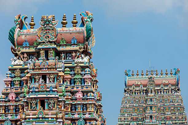 Templo Sri Meenakshi - fotografia de stock