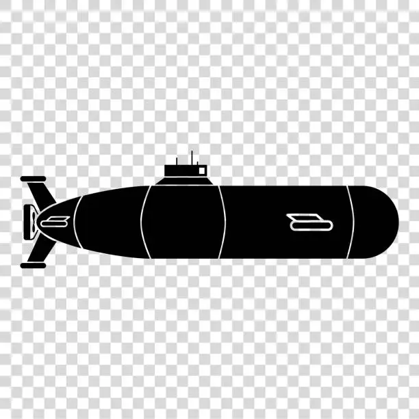 Vector illustration of Submarine icon.