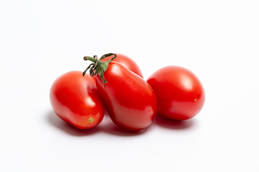 Studio Photography of Cherry Tomato on White Background