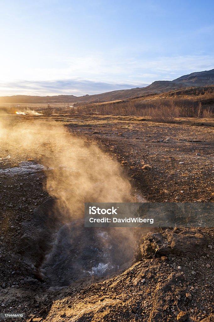 温泉で Geysir - アイスランドのロイヤリティフリーストックフォト