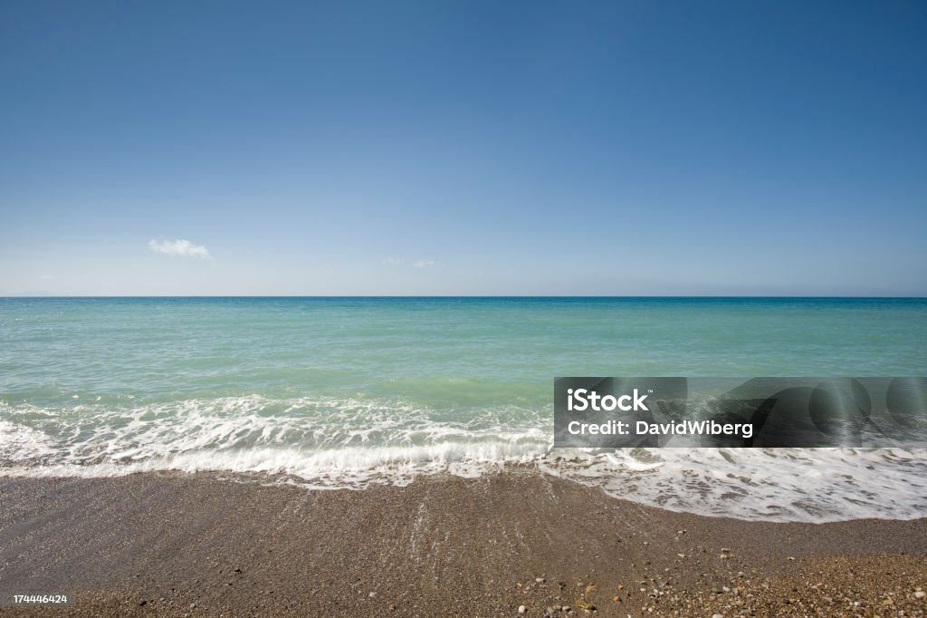 Mar Mediterrâneo da praia, Sicília - Royalty-free Ao Ar Livre Foto de stock